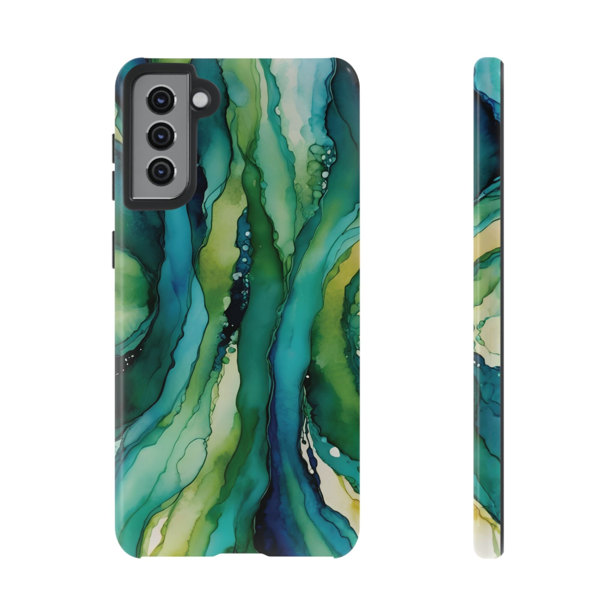 Emerald Current | Abstract Galaxy Case