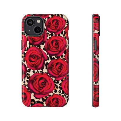 Rose Leopard | Red Floral Case