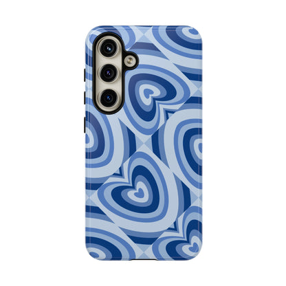 Hearts Squared | Blue Heart Pattern Case