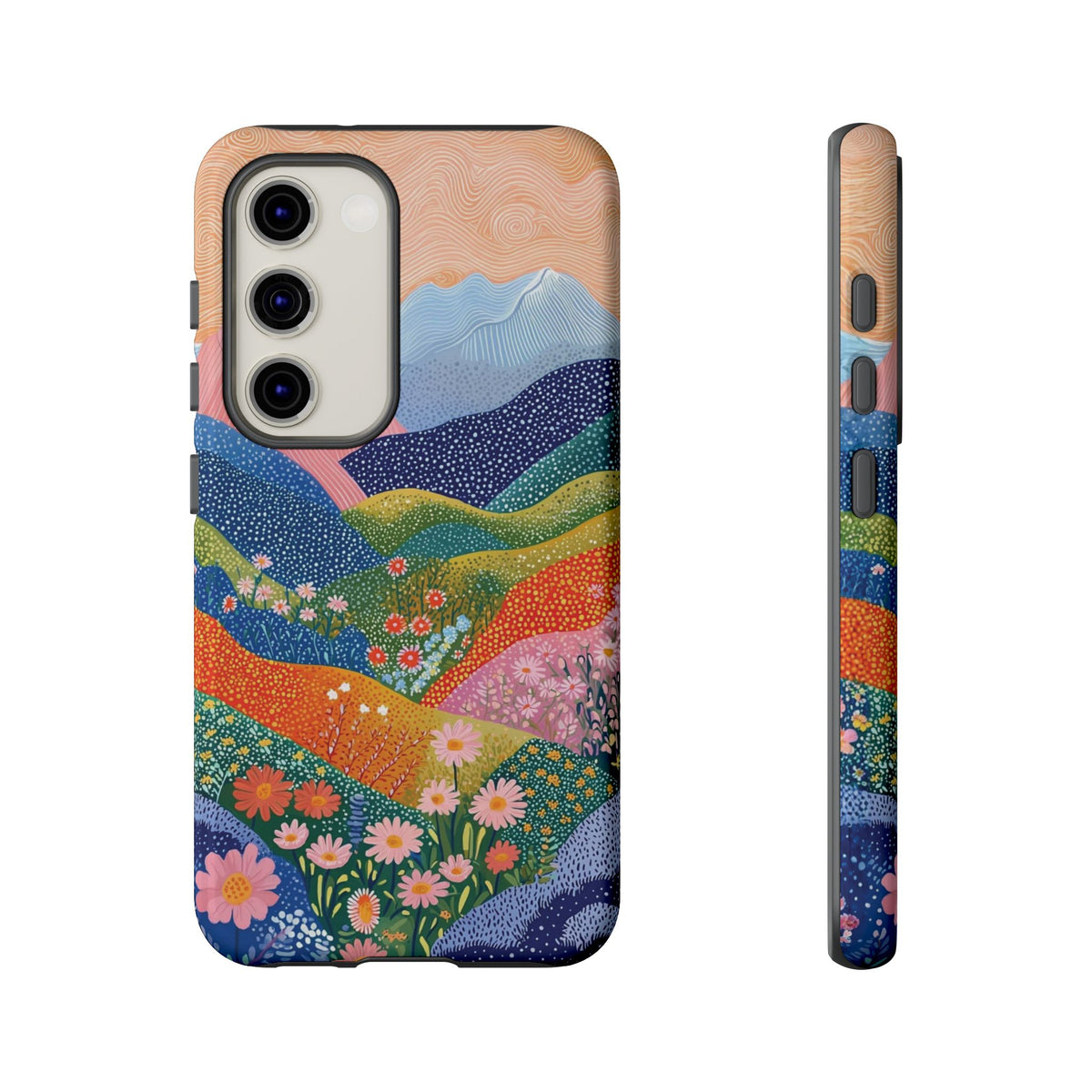 Scenic Route | Colorful Mountain Floral Galaxy Case