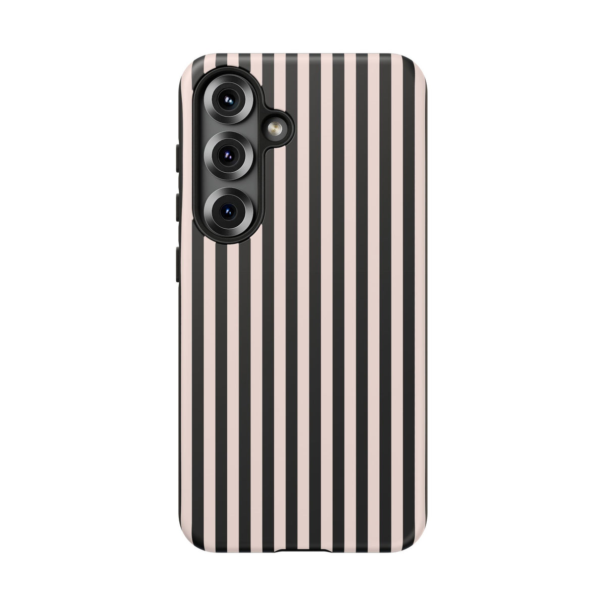 Stripe Tease | Pink & Black Striped Galaxy Case