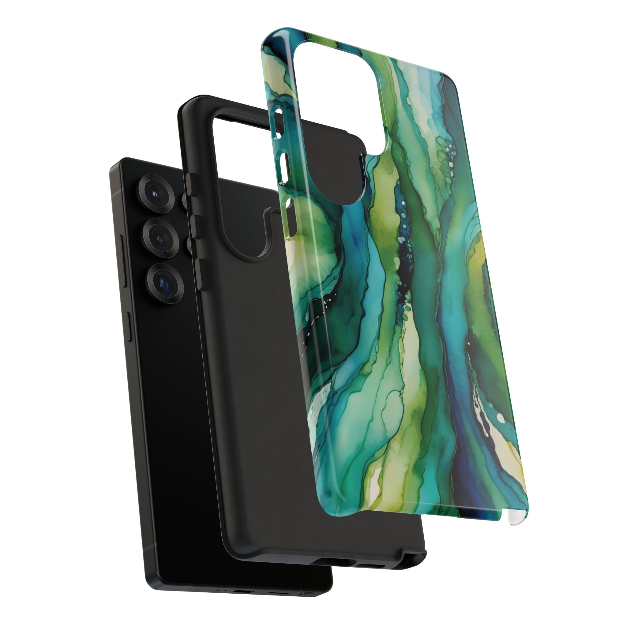 Emerald Current | Abstract Galaxy Case