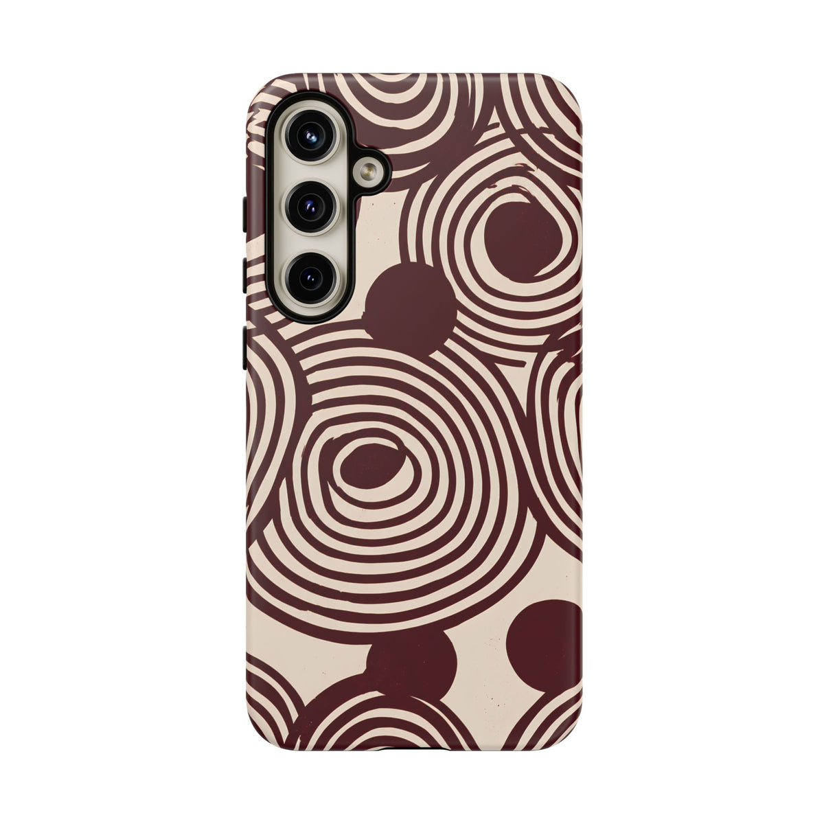 Retrograde | Burgundy Retro Geometric Galaxy Case