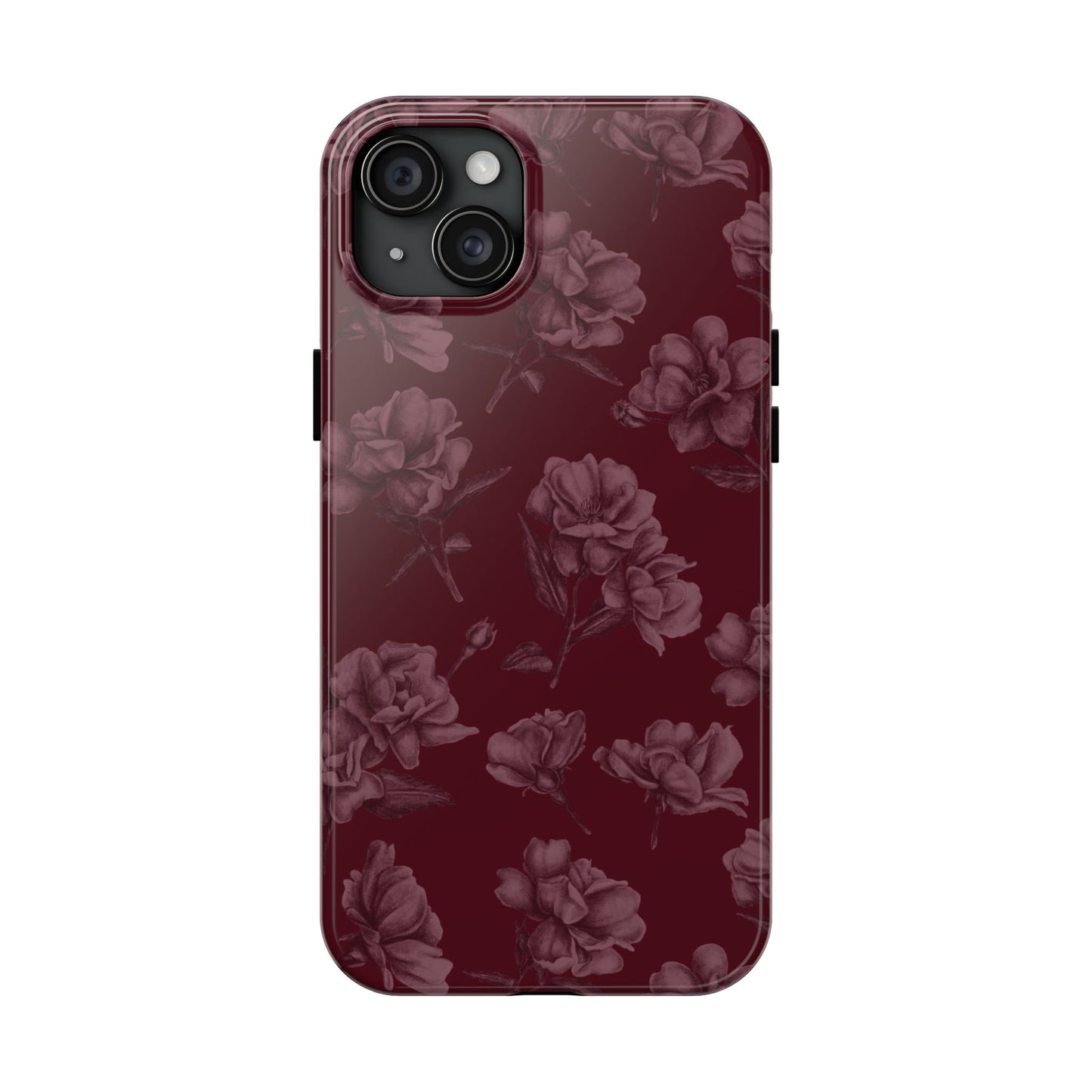 Femme Fatale | Coque iPhone à motif floral foncé