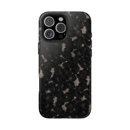 Midnight | Black Lace iPhone Case