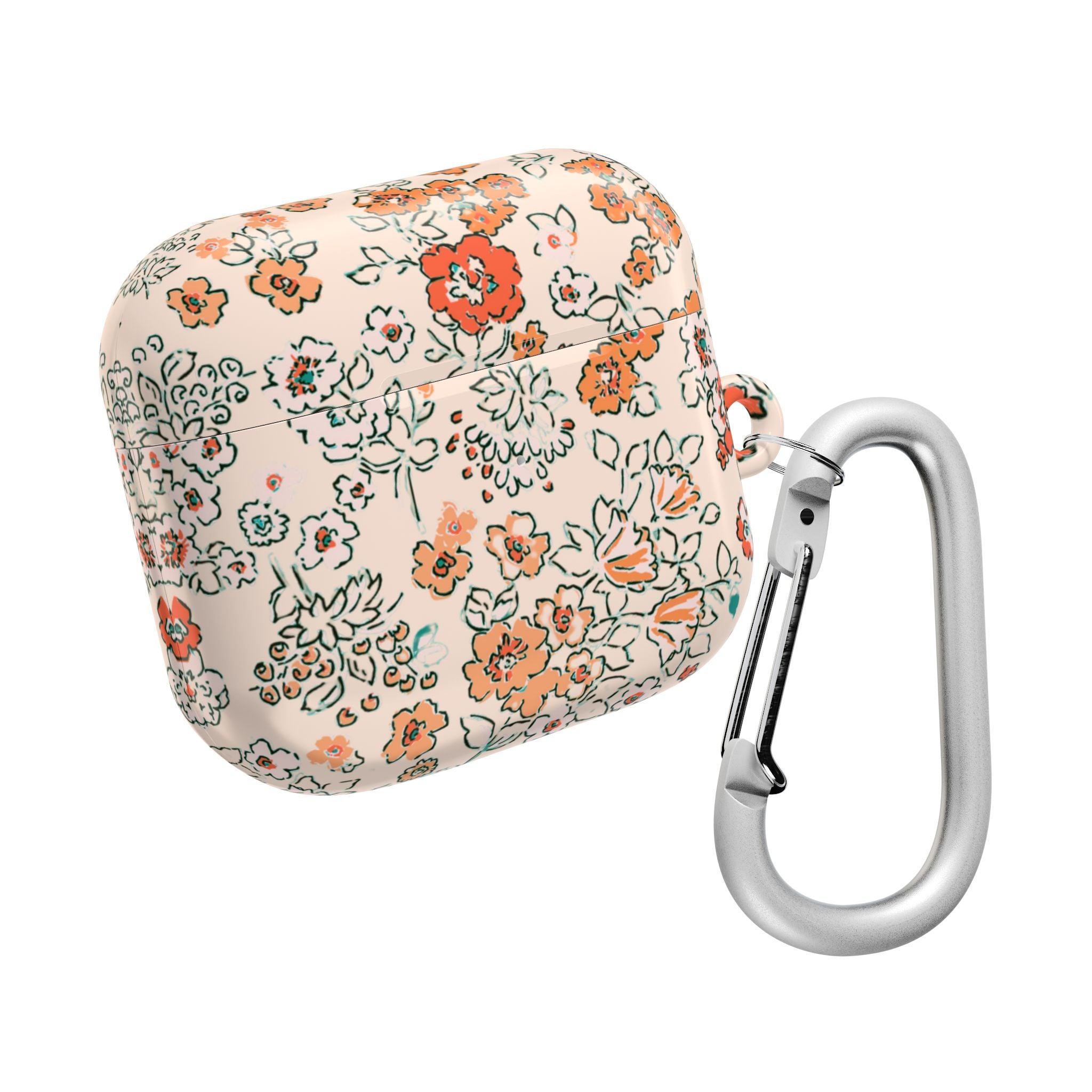 Peachy Floral AirPods Case