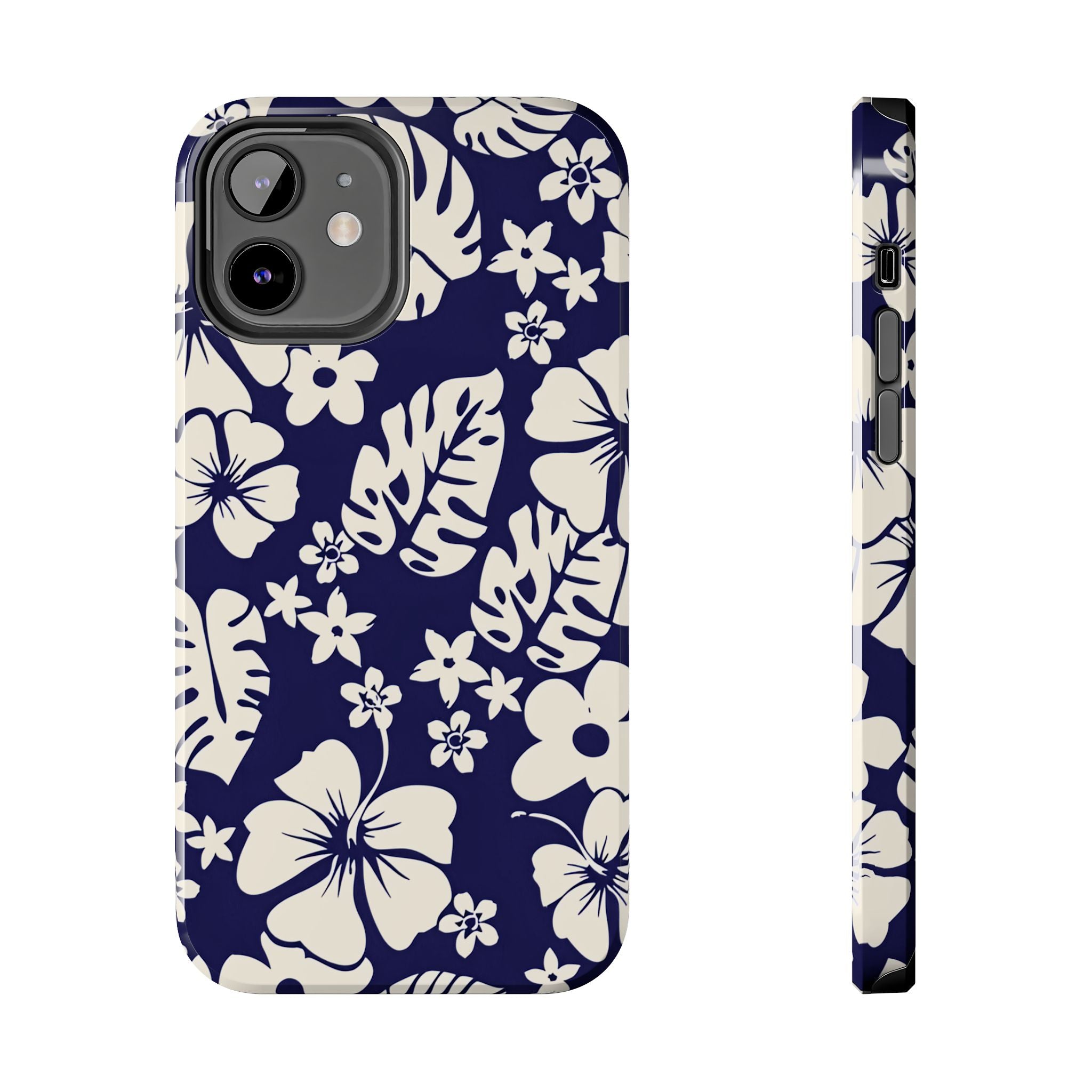 Tiki Beach Blue Floral iPhone Case