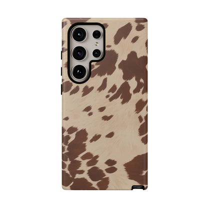 Rodeo Girl | Brown Cow Print Case