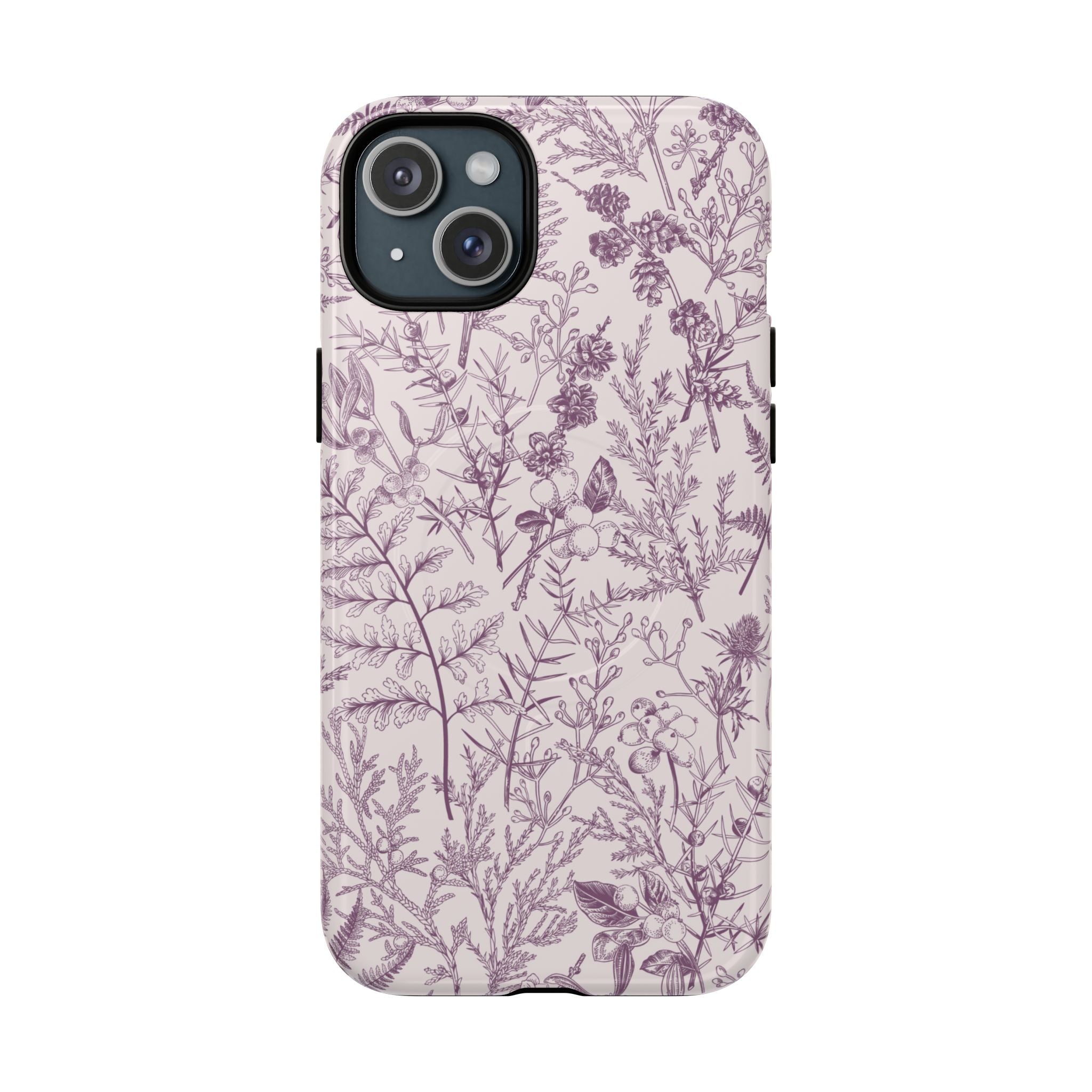 Plum Botanical MagSafe Case