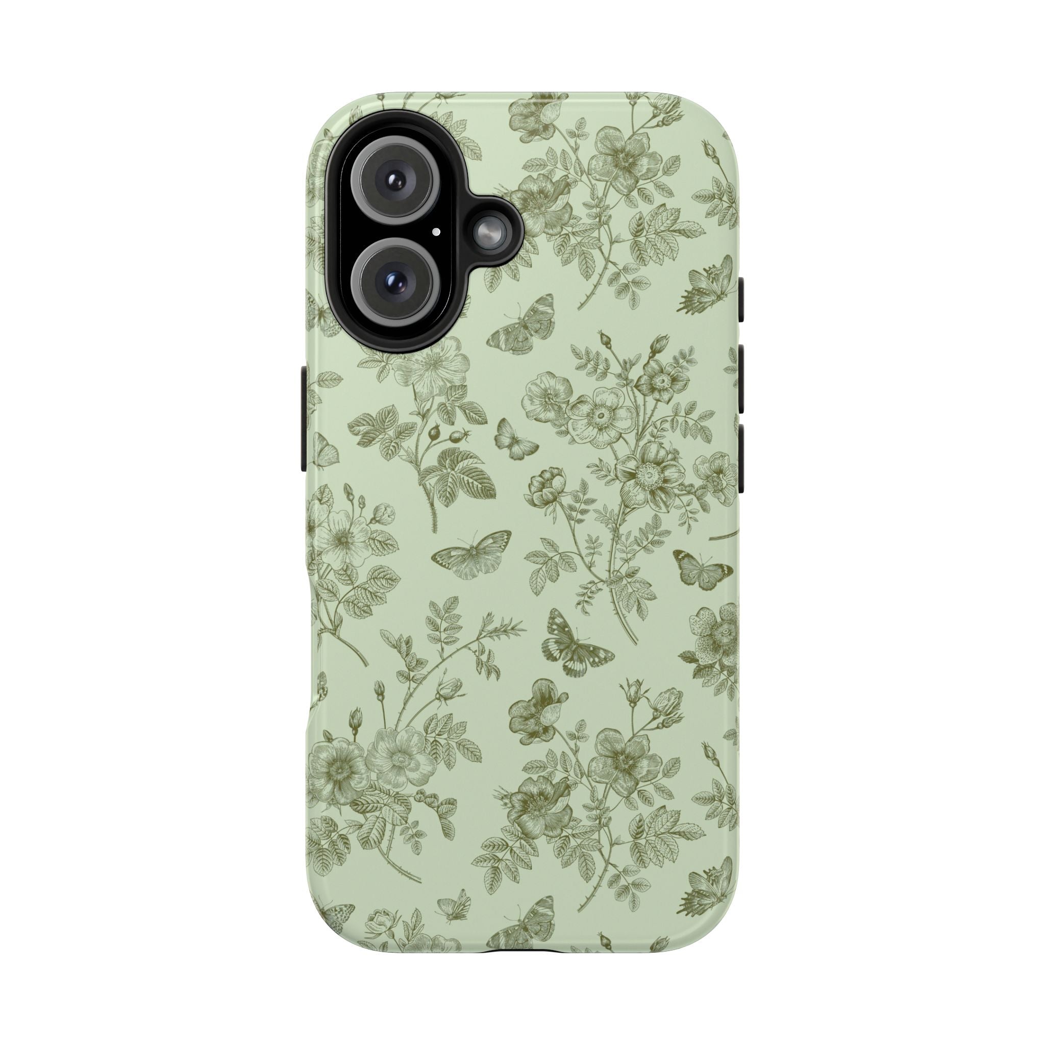 Sage Garden Green Floral iPhone Case