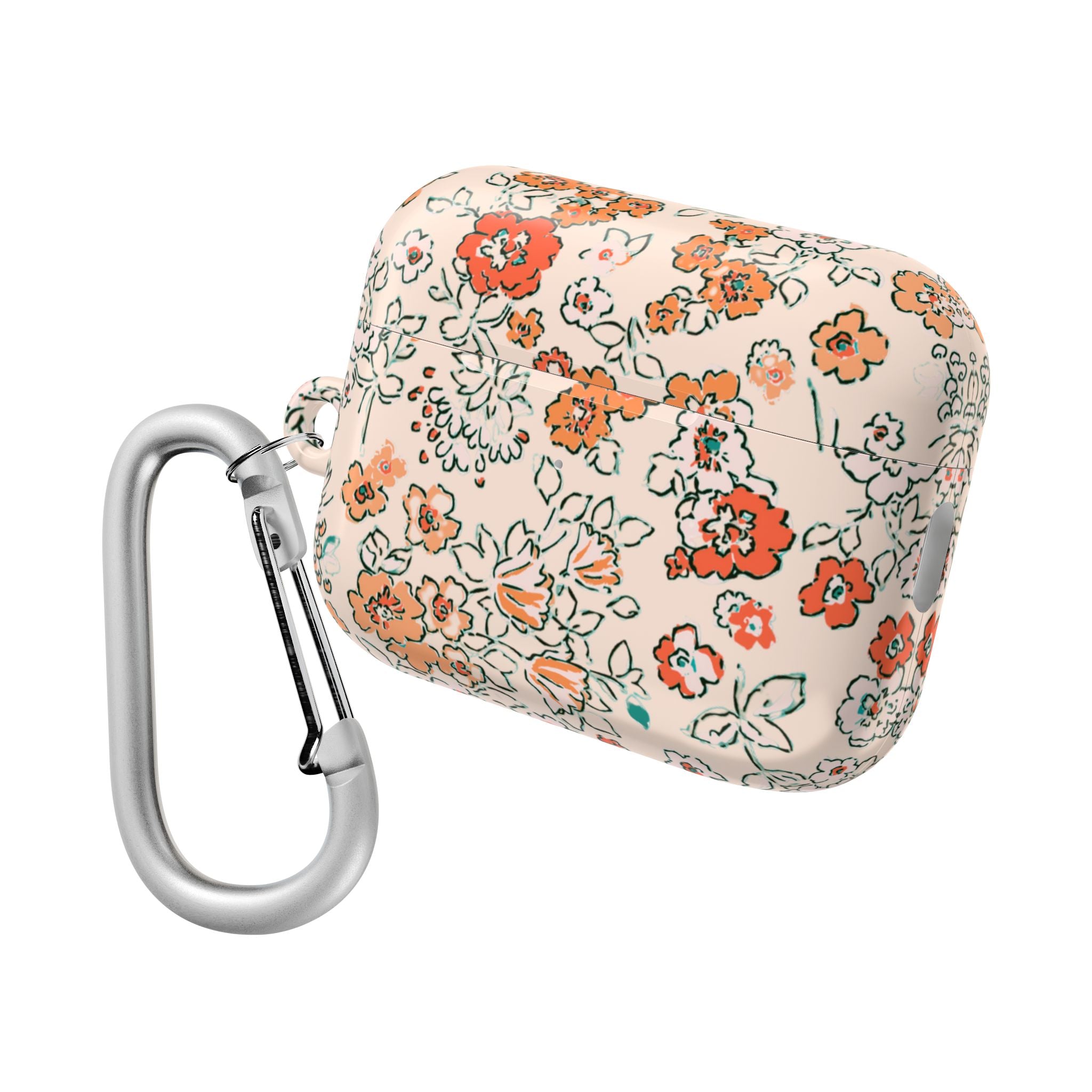 Peachy Floral AirPods Case