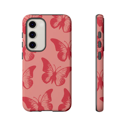 Social Butterfly | Peachy-Pink Butterfly Case