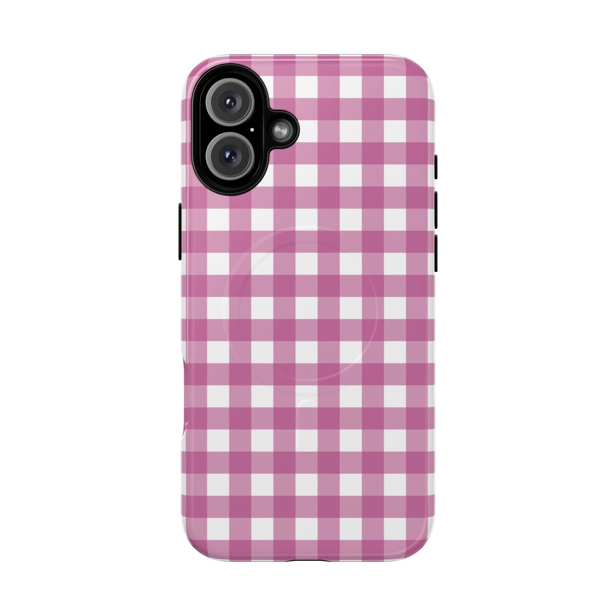 Pink Plaid MagSafe Case