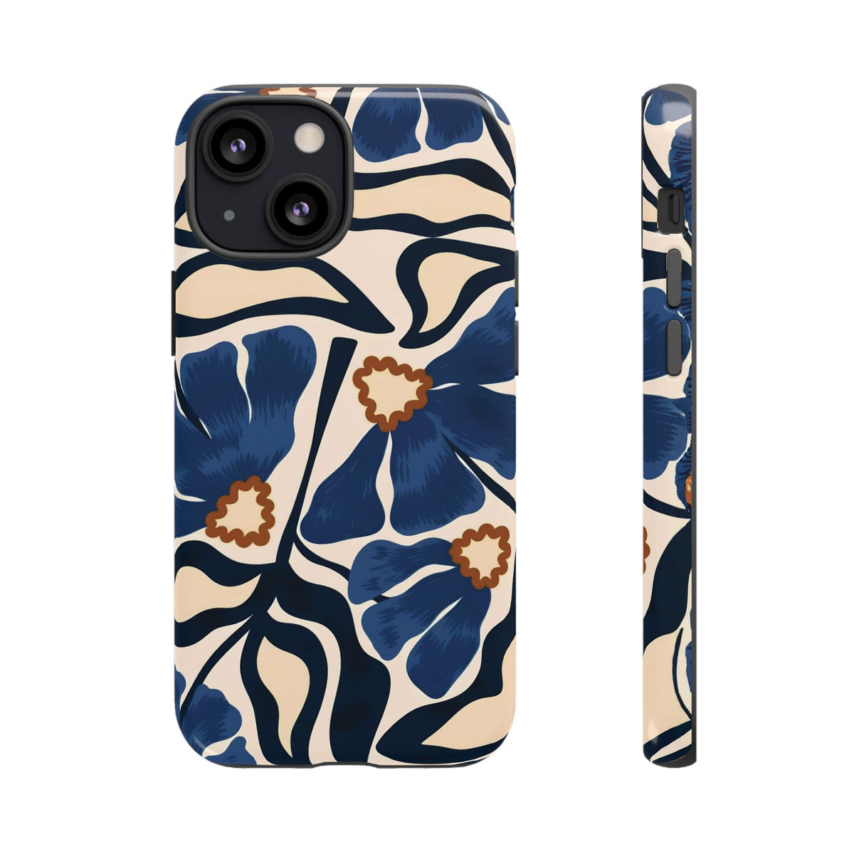 Blue Note | Painted Floral iPhone Case