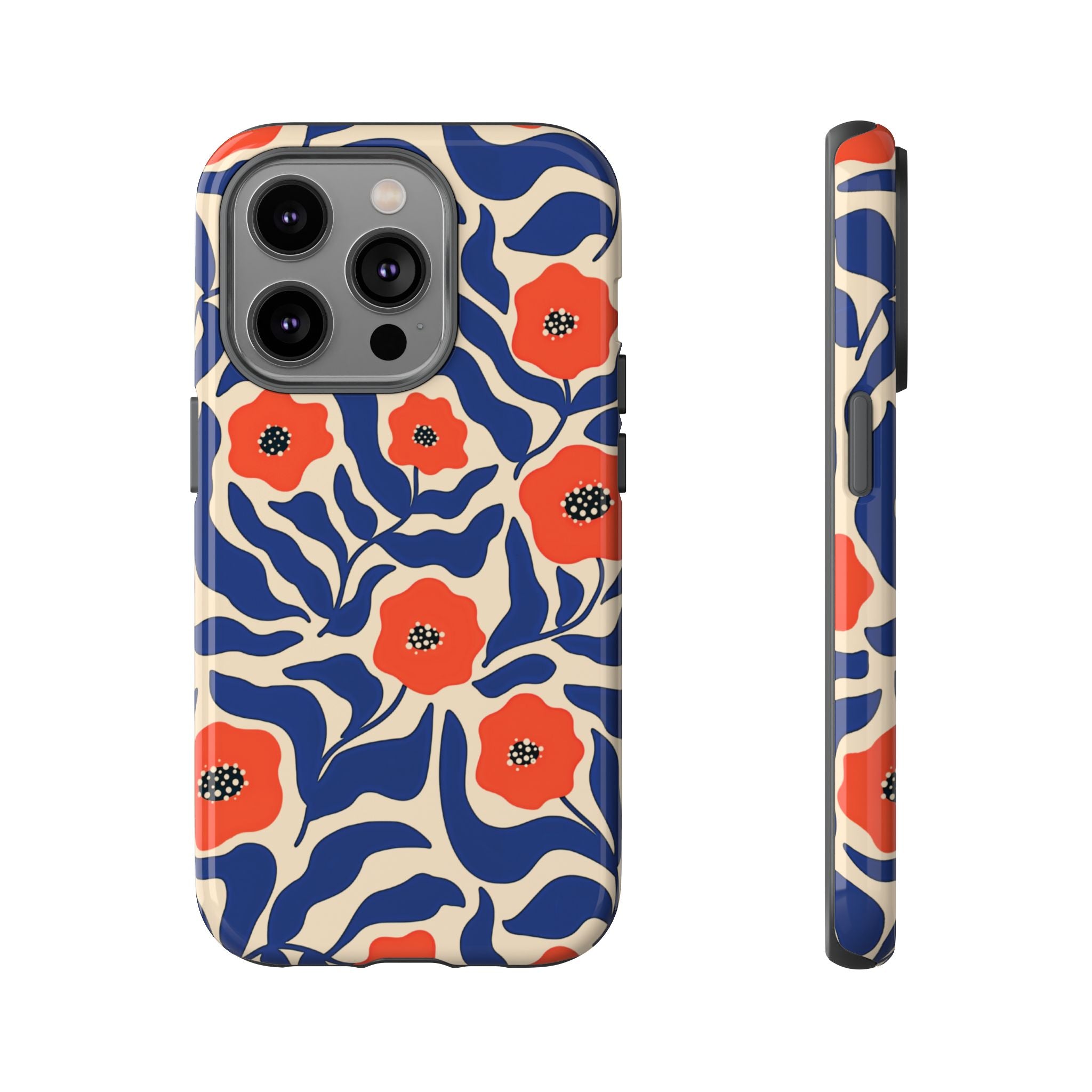 Indigo Poppy Phone Case