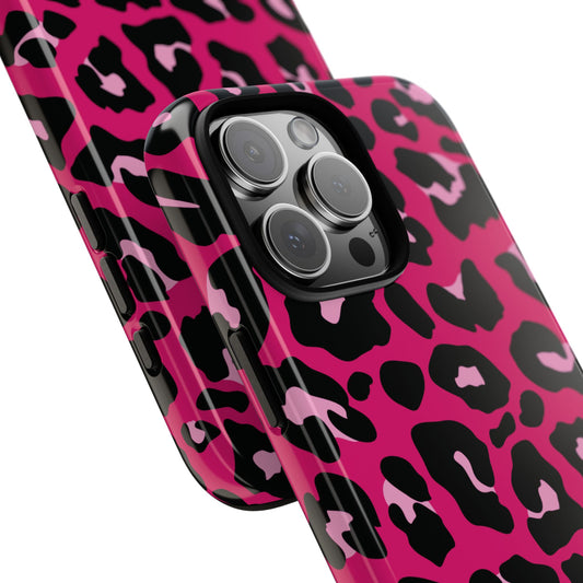 Fierce | Funda para iPhone con estampado de leopardo rosa