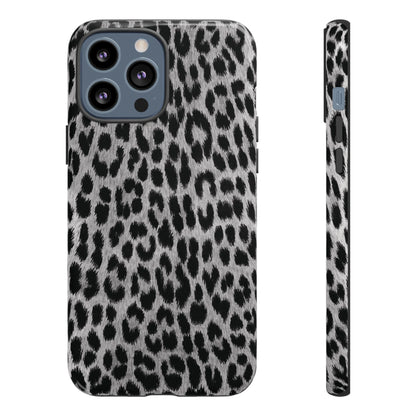 Trendsetter | Gray Leopard Print iPhone Case