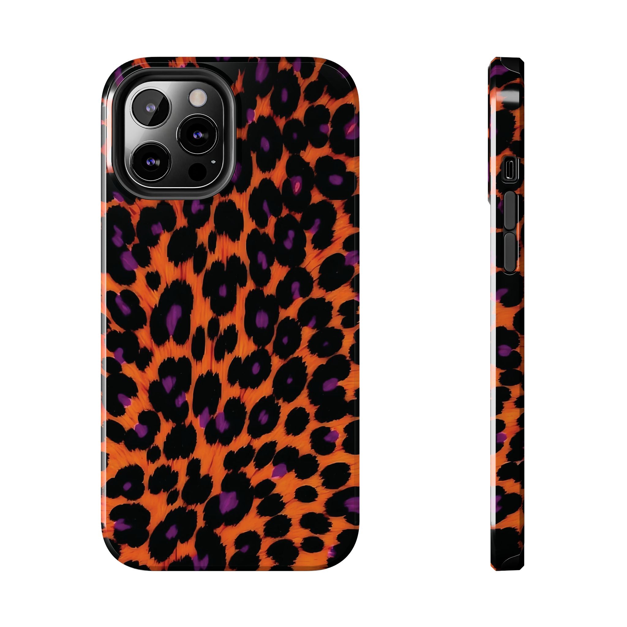 Orange Leopard Animal Print iPhone Case