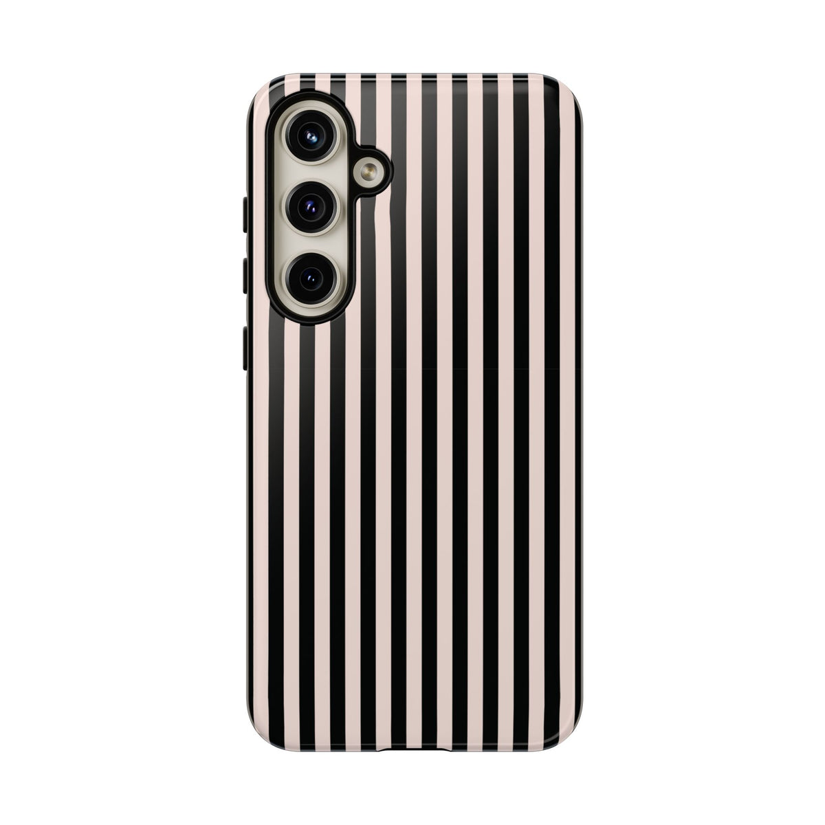 Stripe Tease | Pink & Black Striped Galaxy Case