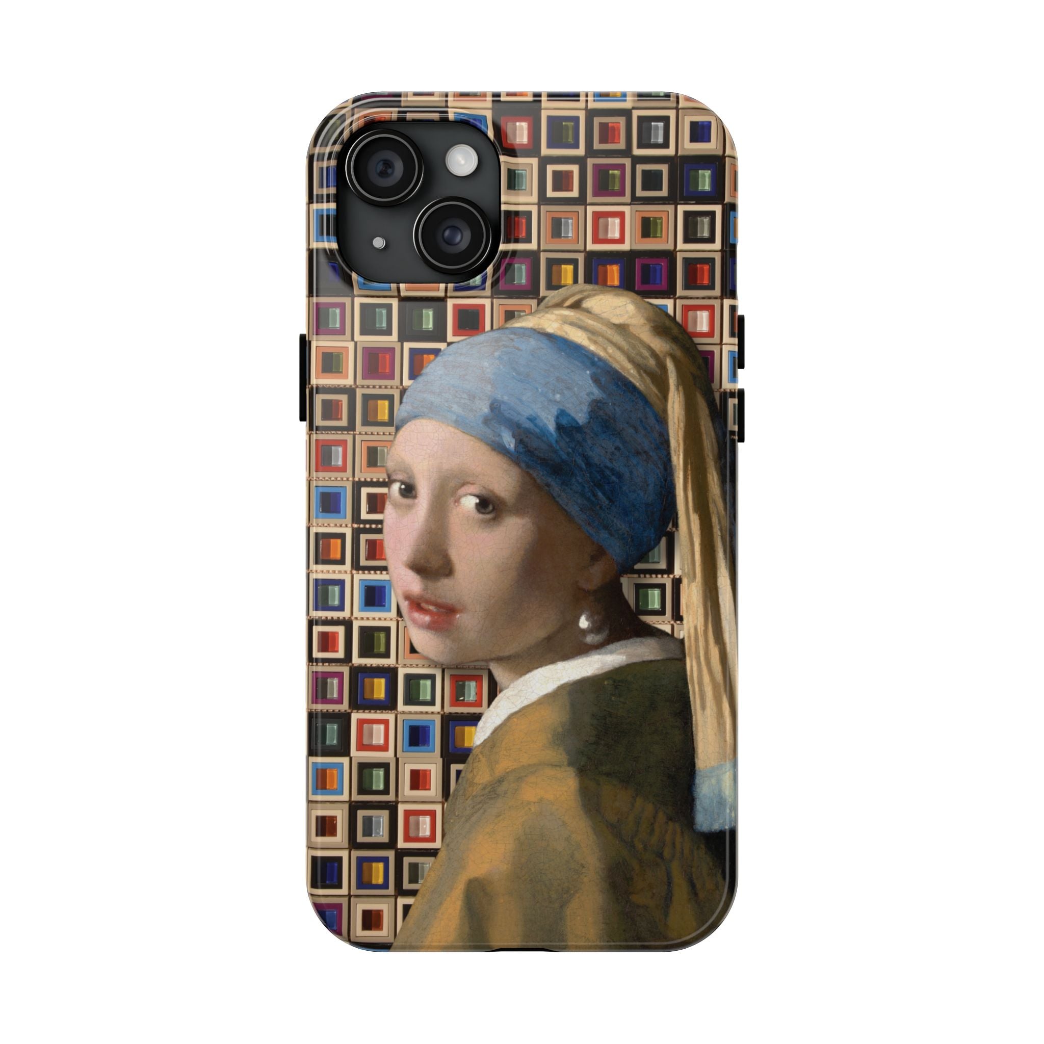 Girl with a Pearl Earring Collage iPhone Case