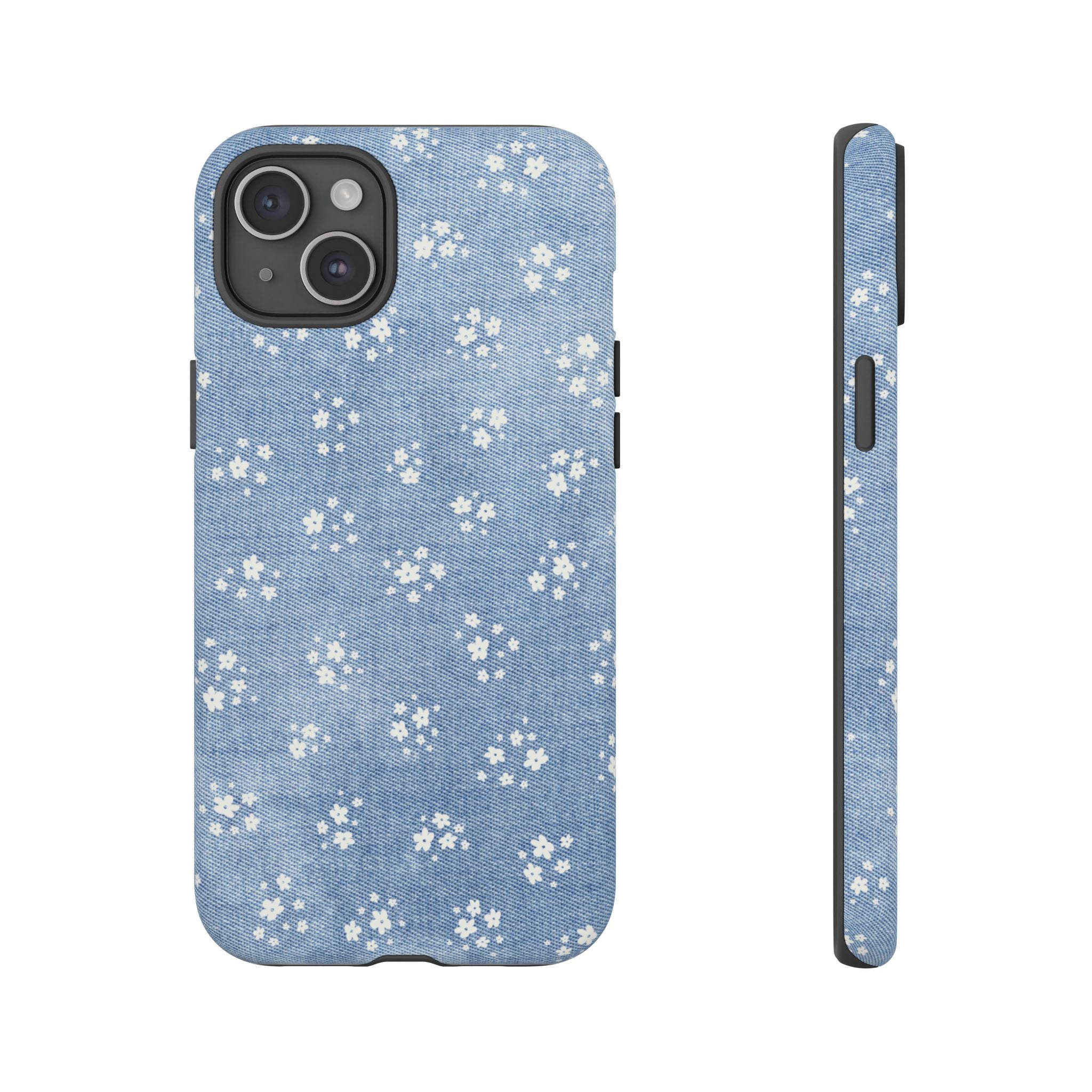 Denim Daisy Phone Case