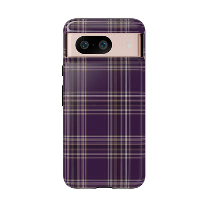 Plum Plaid | Preppy Plaid Pixel Case