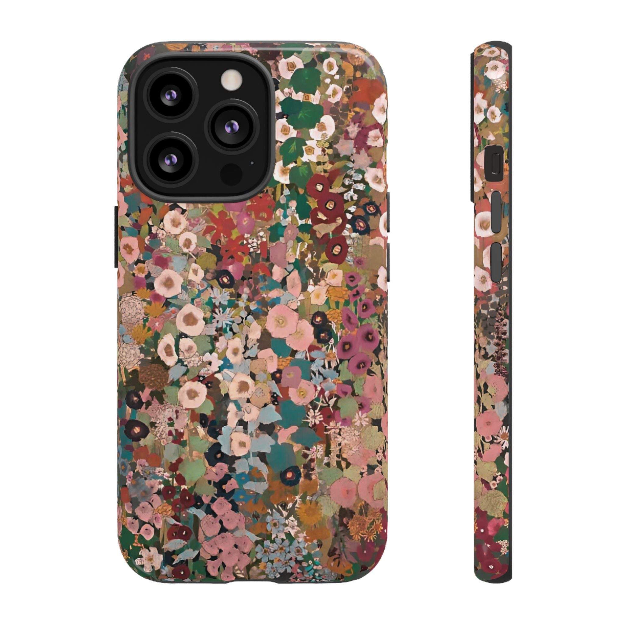 Funda para iPhone con diseño de flores de alhelí