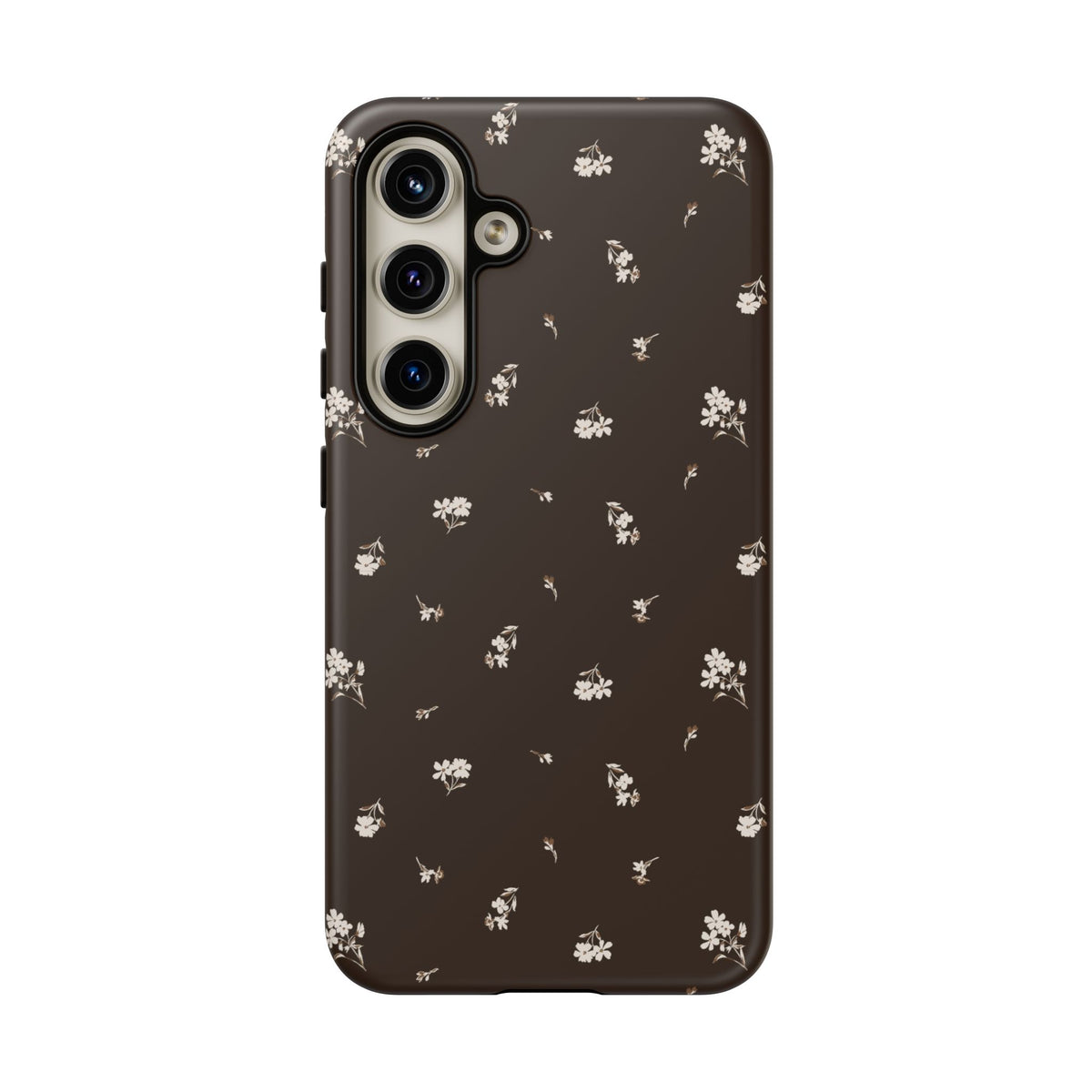 Sweet Nothings | Chocolate Brown Floral Galaxy Case
