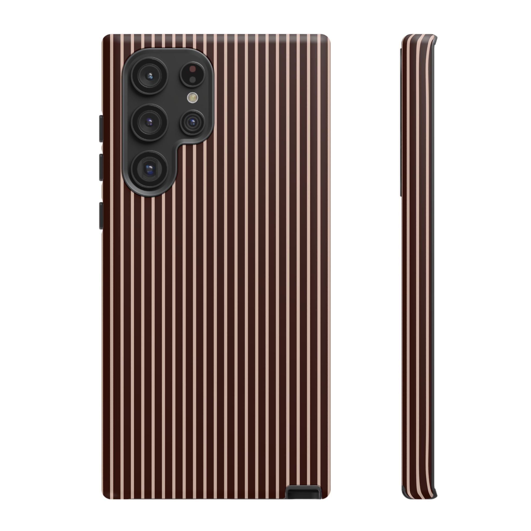 Cocoa Stripe Phone Case