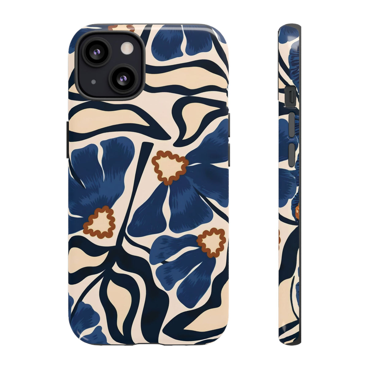 Blue Note | Painted Floral iPhone Case
