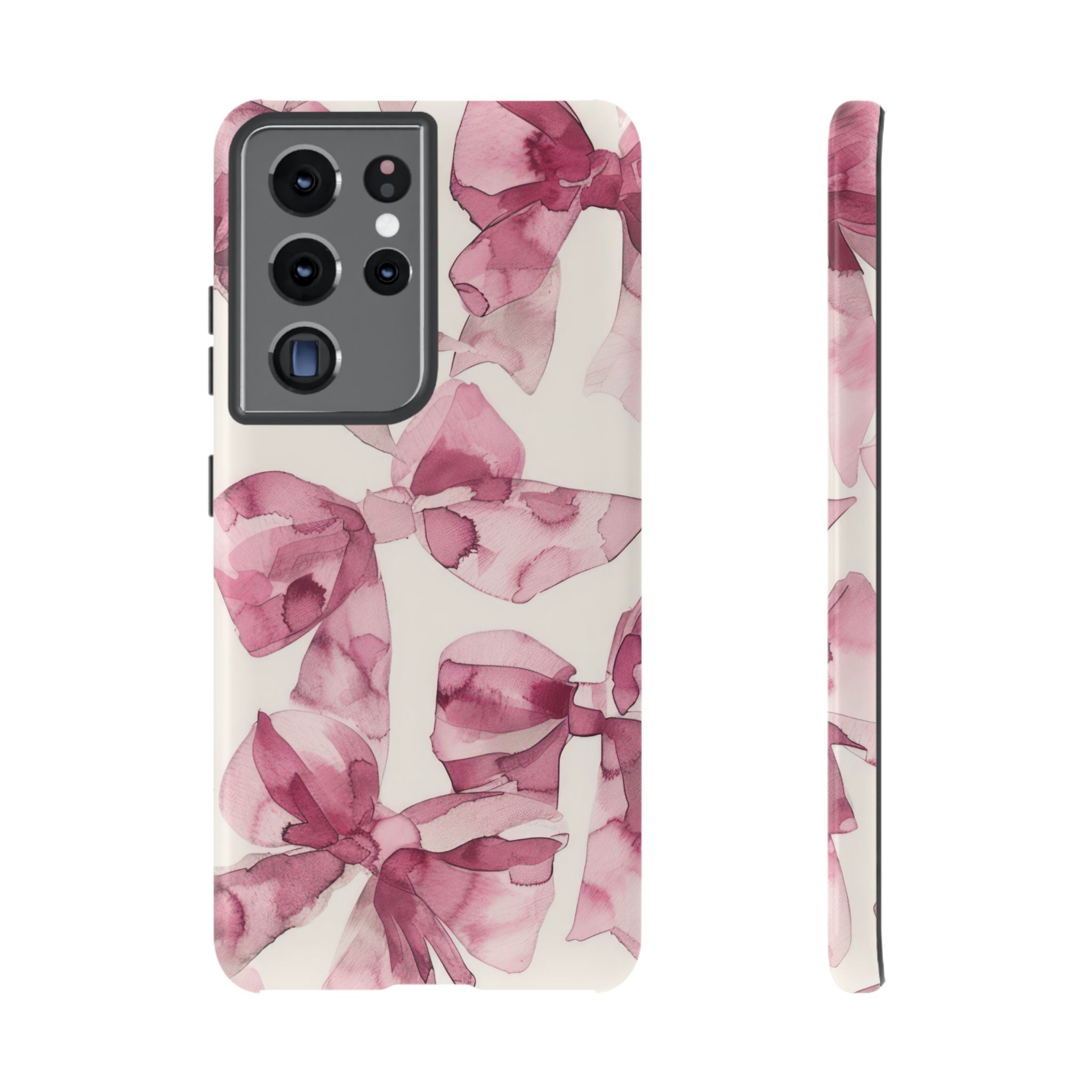 Whimsy Pink Bow Galaxy Case