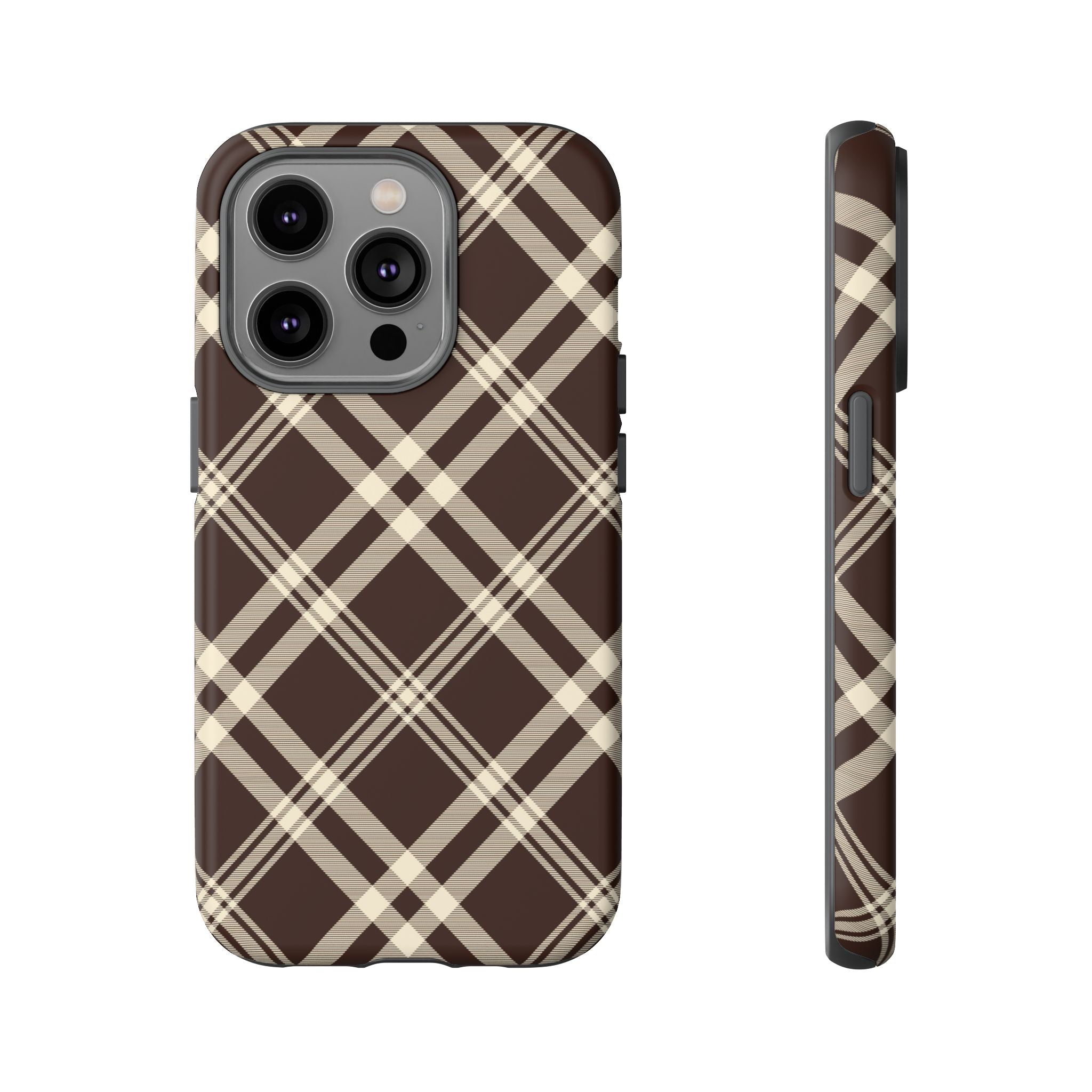 Mocha Plaid | iPhone Case