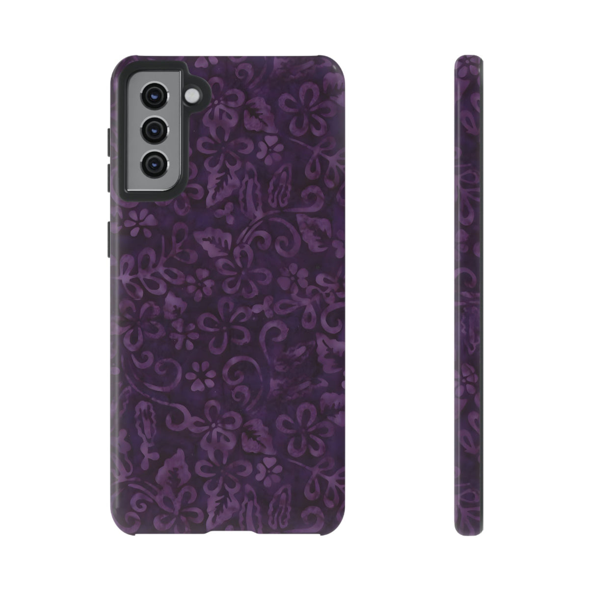Dark Romance | Purple Batik Floral Galaxy Case