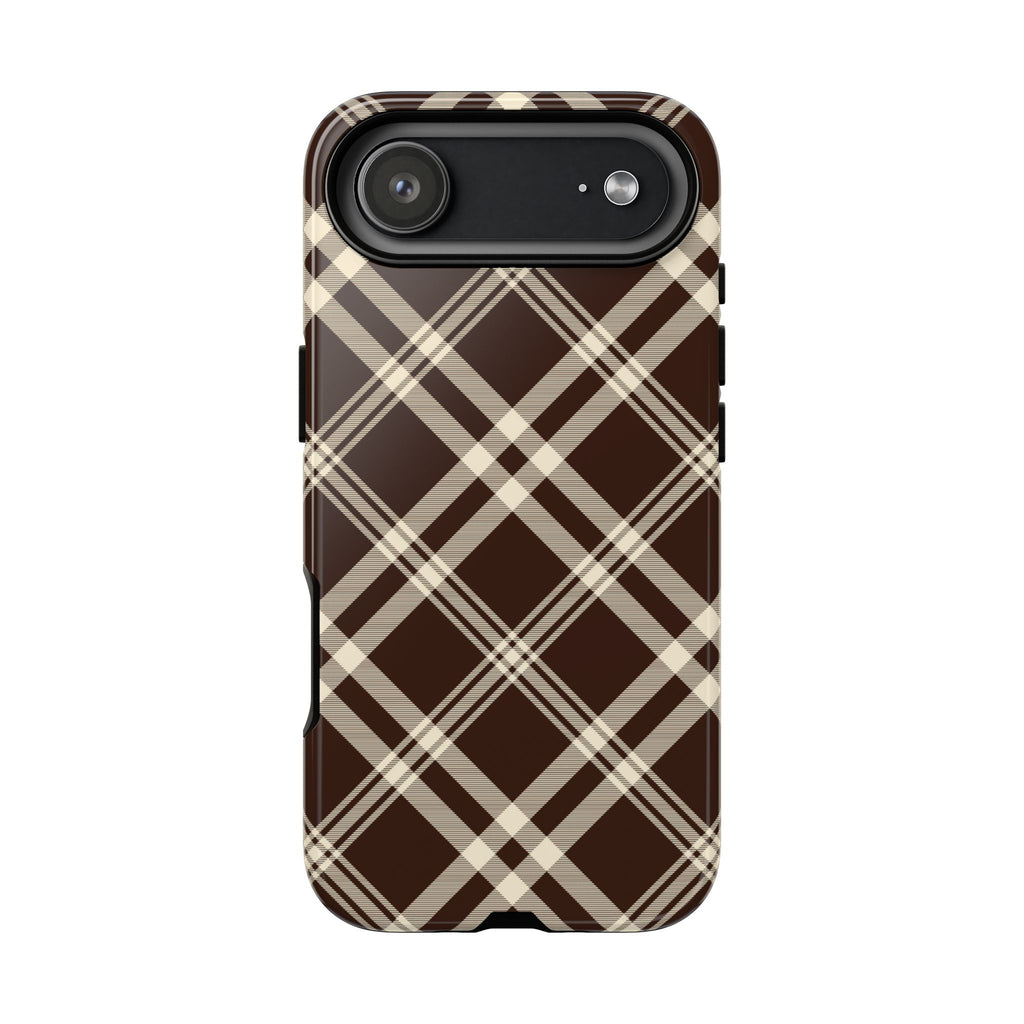 Mocha Plaid | iPhone Case