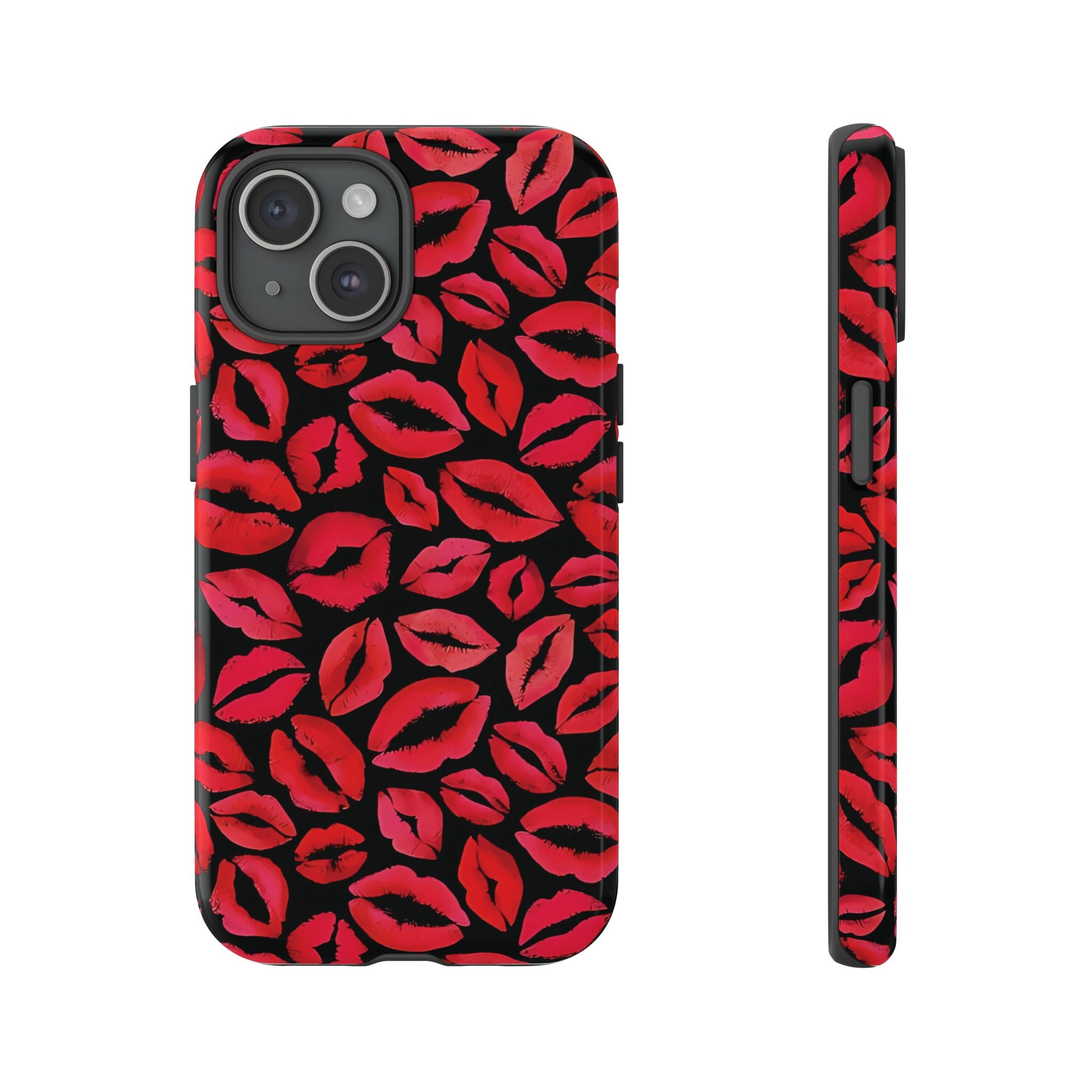 Coque iPhone à lèvres rouges | Embrasse et dis-moi
