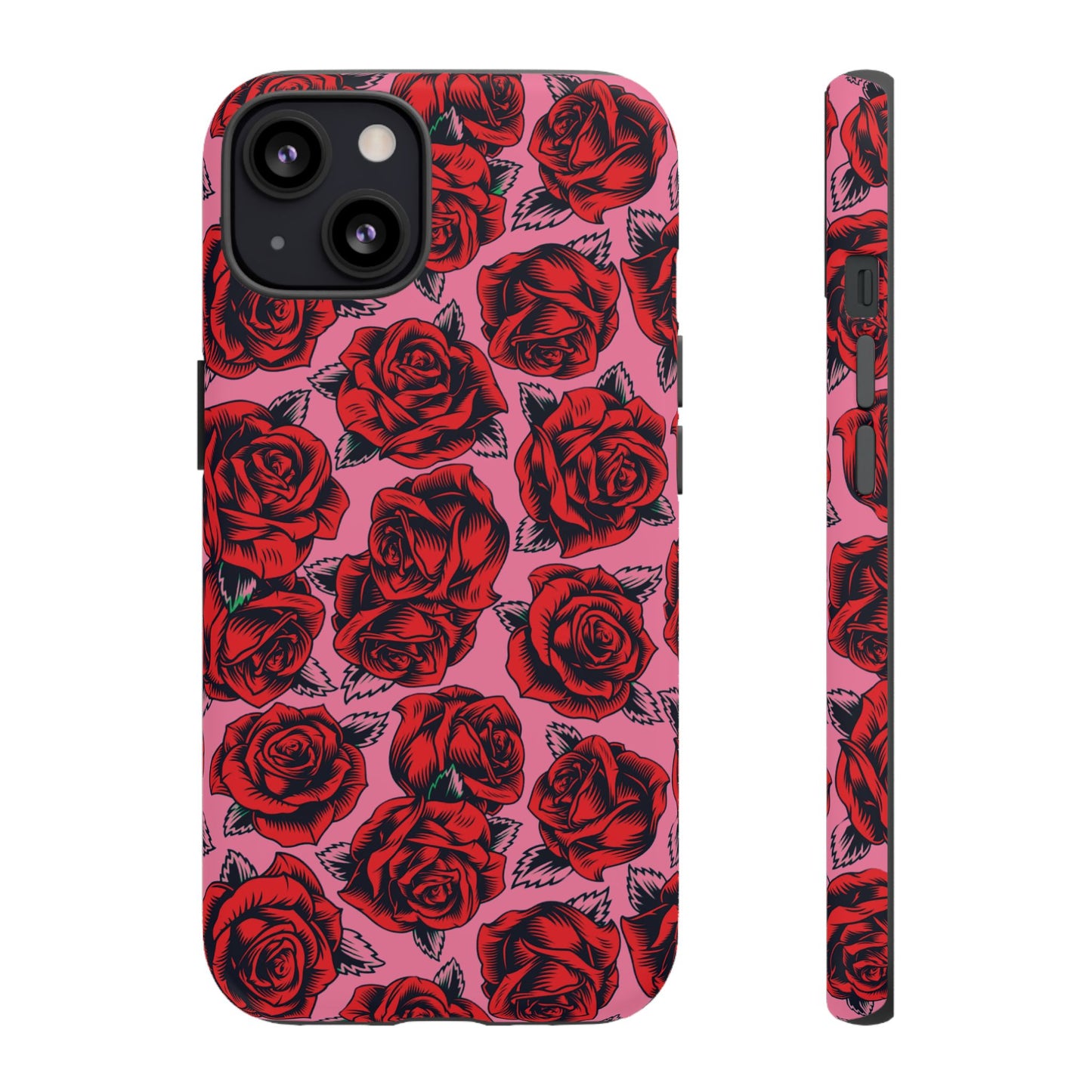 Love Story | Red & Pink Pop Art Rose Floral Case