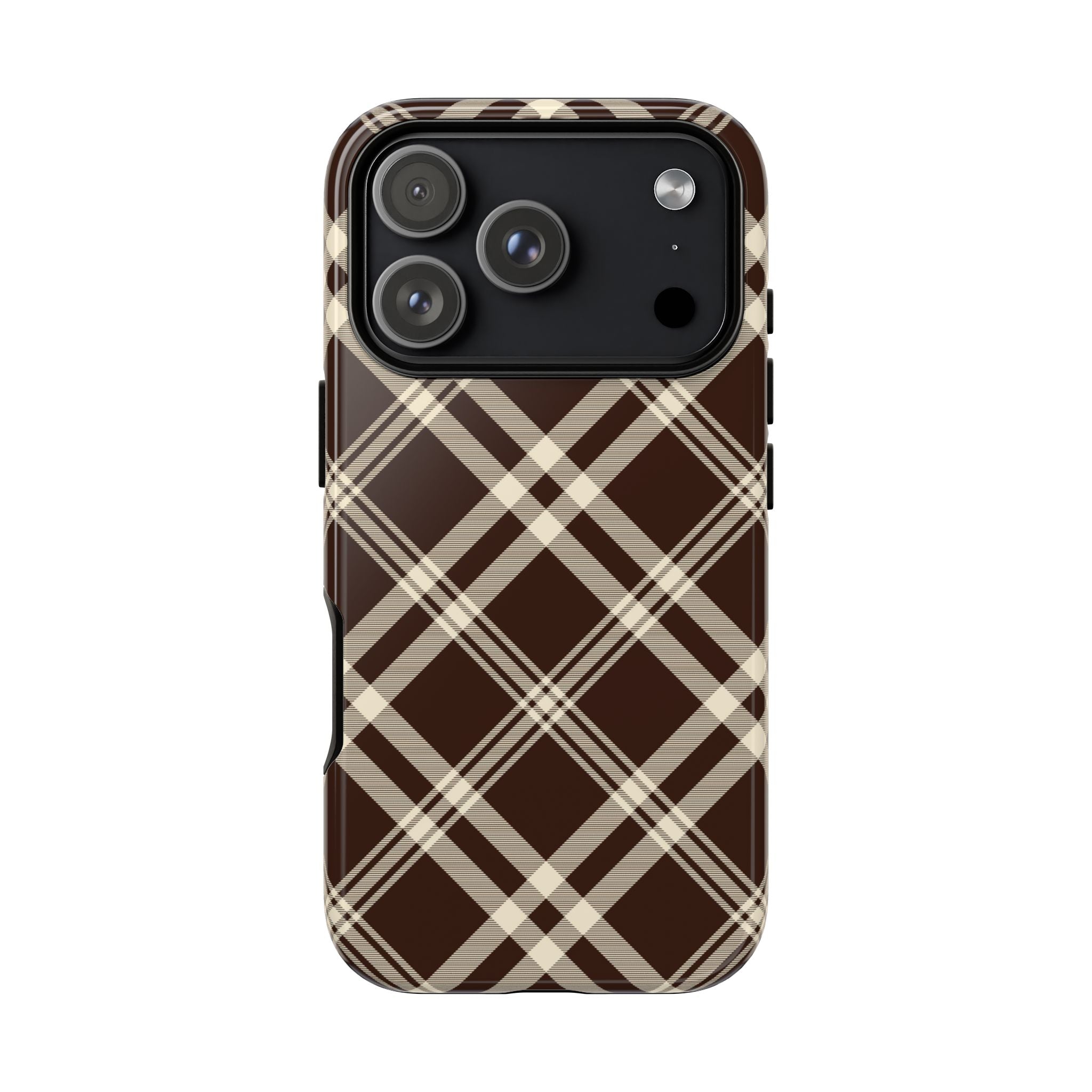 Mocha Plaid | iPhone Case