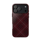 Trendsetter | Burgundy Plaid MagSafe Case