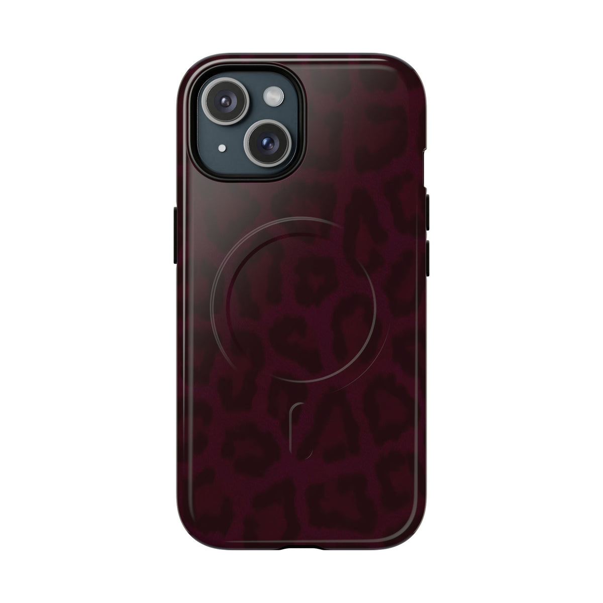 Black Cherry | Burgundy Leopard MagSafe Case
