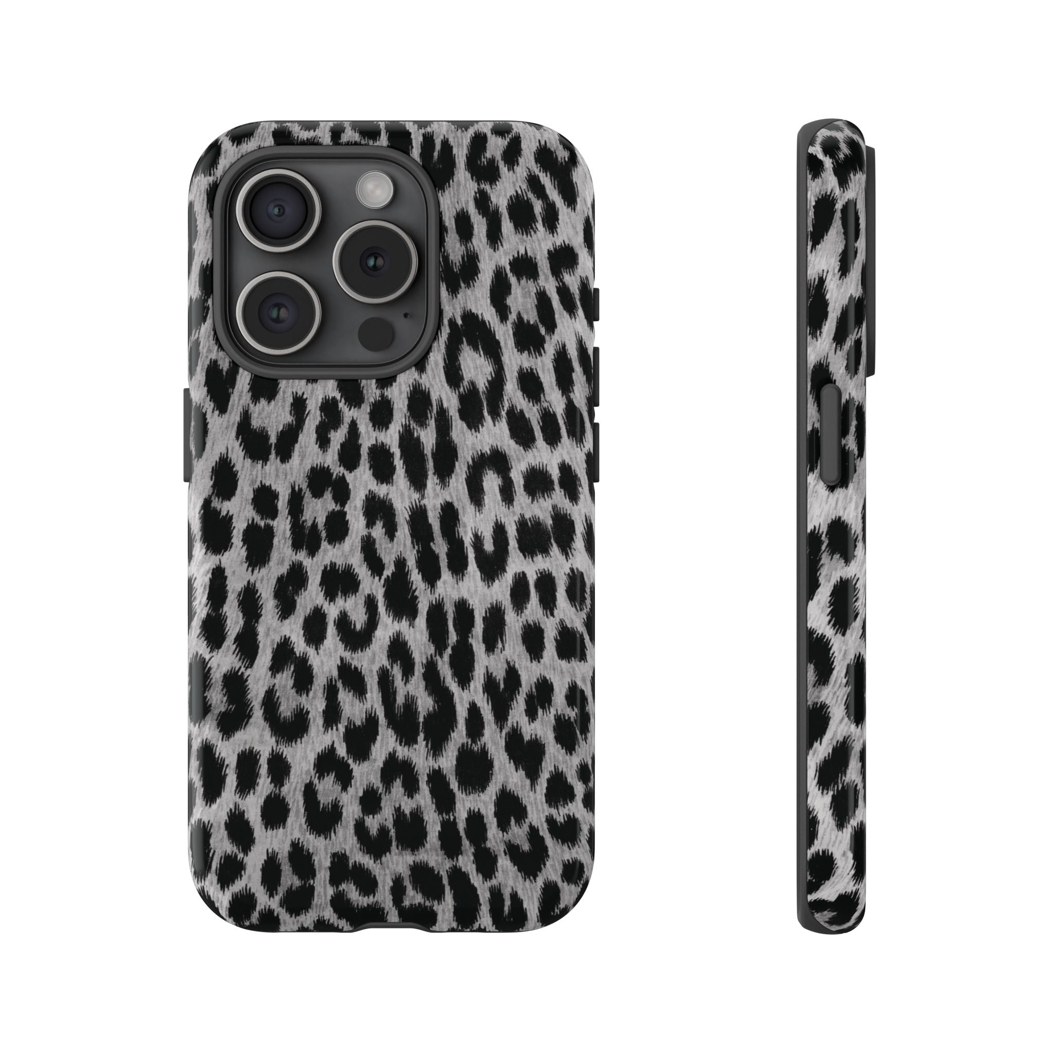 Funda para iPhone con estampado de leopardo gris | Trendsetter