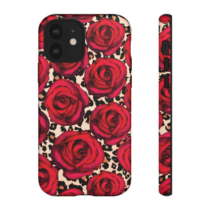 Rose Leopard | Red Floral Case