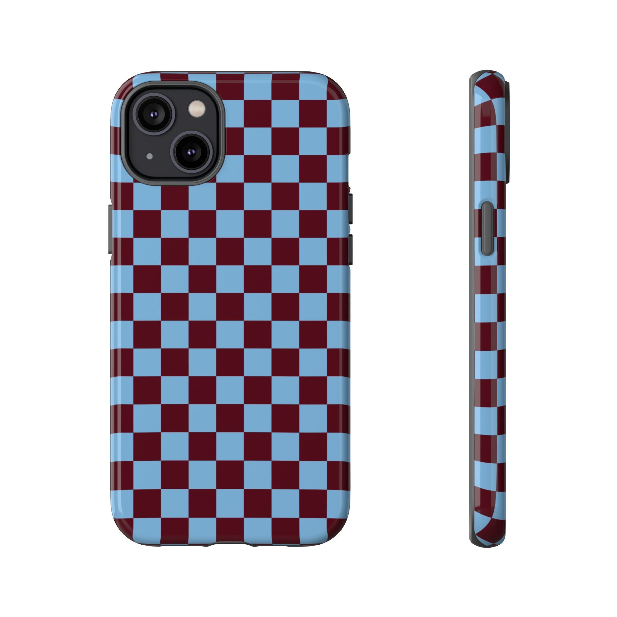 Étui iPhone à damier rétro | Check Out