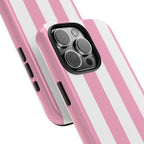 Pink Cabana Stripe iPhone Case