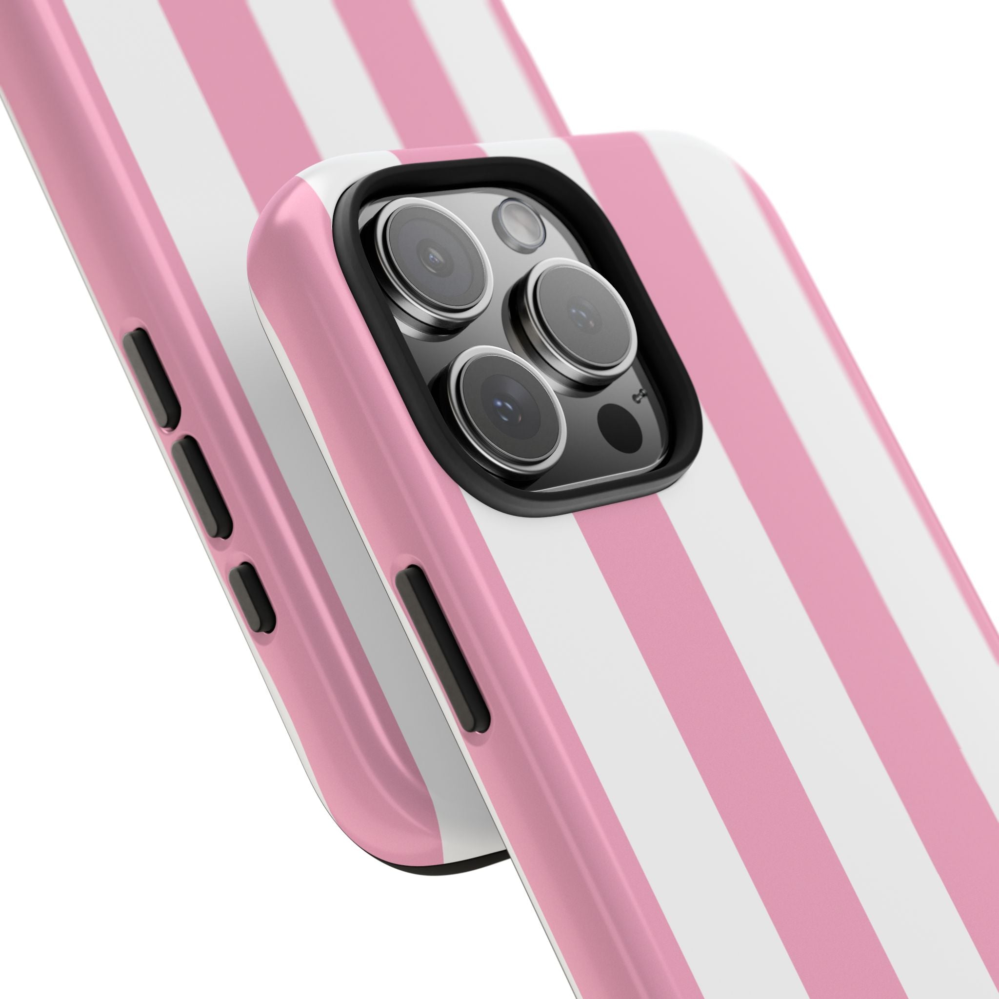 Pink Cabana Stripe iPhone Case