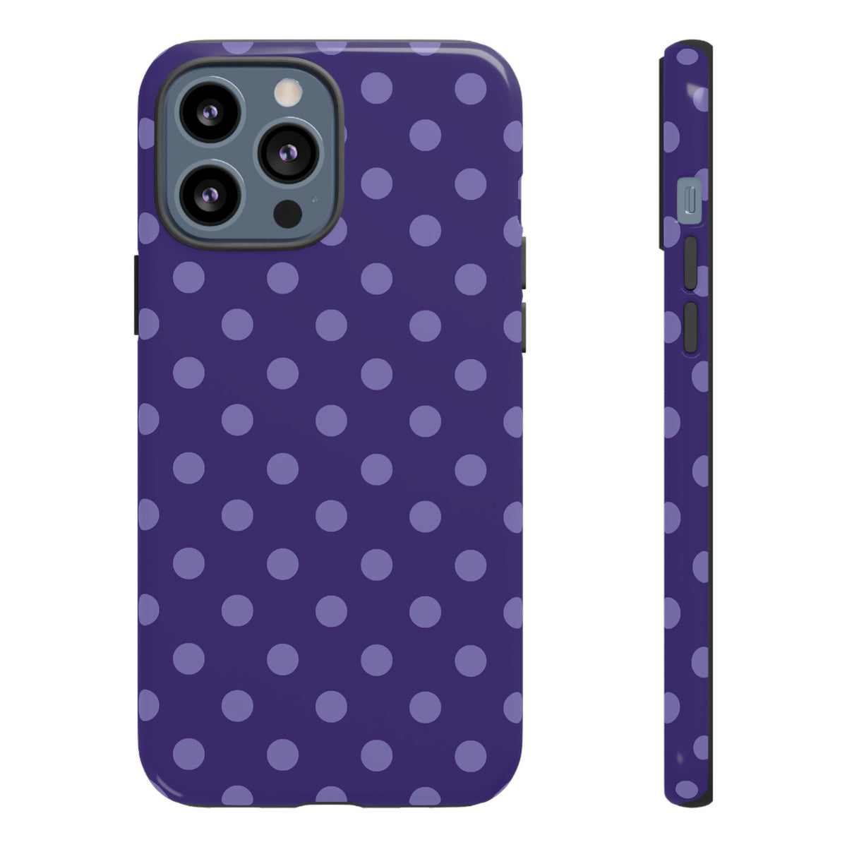 Plum Pop | Polka Dot iPhone Case
