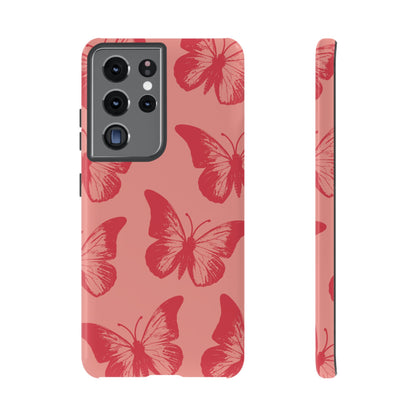 Social Butterfly | Peachy-Pink Butterfly Case