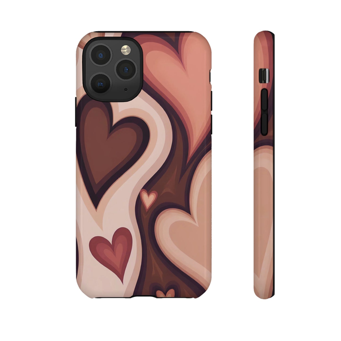 Groove Is in the Heart | Retro Hearts iPhone Case