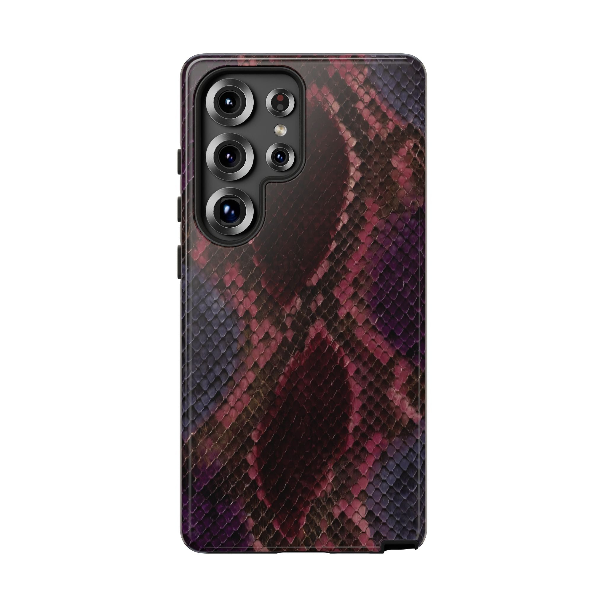 Plum Viper | Snake Print Galaxy Case