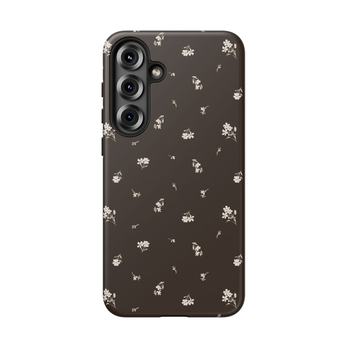 Sweet Nothings | Chocolate Brown Floral Galaxy Case