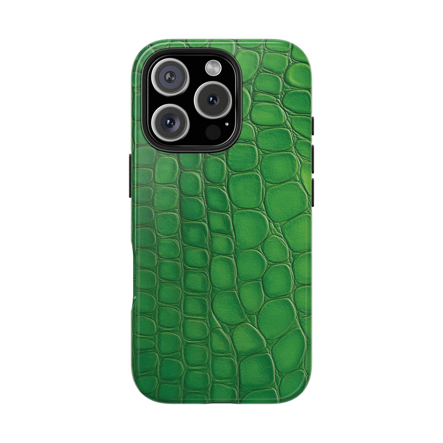 Glossy Croc | Green iPhone Case